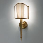 Wandlamp Belle Epoque in oud messing