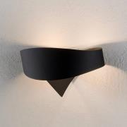 Zwarte design-wandlamp Scudo