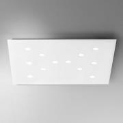 Extreem platte led-plafondlamp Slim 12-lichts, wit