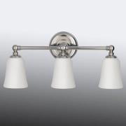 Badkamer wandlamp Huguenot Lake, met drie lampjes