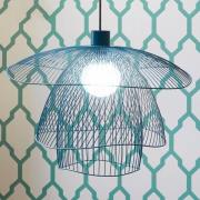 Forestier Papillon S hanglamp 56 cm blauw-grijs