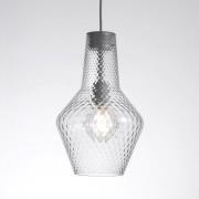 Hanglamp Romeo 130 cm, glas transparant