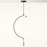 Axolight Liaison M1 hanglamp zwart/goud 46cm