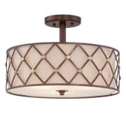 Plafondlamp met afstand Brown Lattice