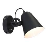 Wandlamp Anne Dolphin zwart