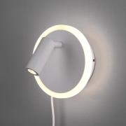 LED wandlamp Jordan, 2-lamps, wit