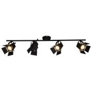 Movie - moderne LED spot plafondlamp, zwart