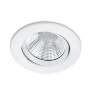 Ronde LED inbouwspot Pamir in mat wit