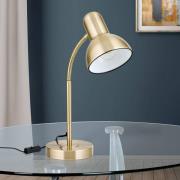 Bureaulamp Nemo, flexibel, oudmessing