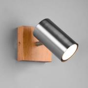 Wandspot Marley, mat nikkel, 1-lamp