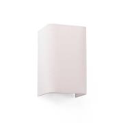 Wandlamp Cotton, hoekig, 20 x 12 cm, beige