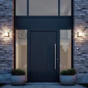 LED buitenwandlamp Cubic, aluminium, kubusvorm