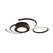 LED plafondlamp Jive, 50cm, mat zwart