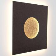 LED wandlamp Luina, 80x80cm, binnen goud