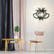 Slamp Medusa design-wandlamp, zwart