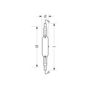 RADIUM Halogeen gasontladingslamp K12s 2150W HRI-TS N/L helder