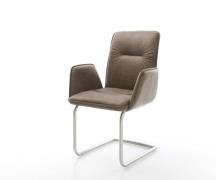 DELIFE Sledemodel Vinja-Flex microvelours taupe vintage sledemodel ron...