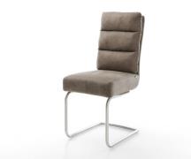 DELIFE Sledemodel Pela-Flex microvelours taupe vintage sledemodel rond...