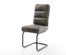 DELIFE Sledemodel Pela-Flex microvelours grijs antiek sledemodel rond ...