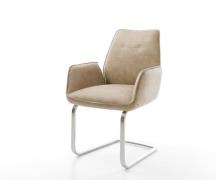 DELIFE Sledemodel Zoa-Flex microvelours beige vintage sledemodel vlak ...