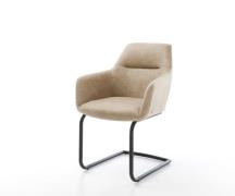 DELIFE Sledemodel Pejo-Flex microvelours beige vintage sledemodel rond...