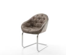 DELIFE Sledemodel Gaio-Flex microvelours taupe vintage sledemodel vlak...