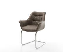 DELIFE Sledemodel Kaira-Flex microvelours taupe vintage sledemodel vla...
