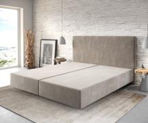 DELIFE Boxspring frame Dream-Well 180x200 cm Beige Mikrofaser