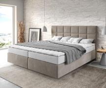 DELIFE Boxspringbed Dream-Fine 180x200 microvezel Beige