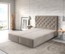 DELIFE Boxspring-frame Dream-Great 140x200 microvezel beige