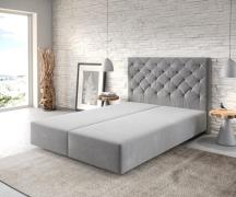 DELIFE Boxspring-frame Dream-Great 140x200 microvezel grijs