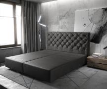 DELIFE Boxspring-frame Dream-Great 180x200 Lederimitat antraciet