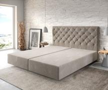 DELIFE Boxspring-frame Dream-Great 180x200 microvezel beige