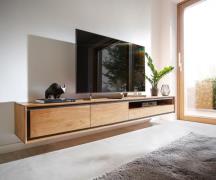 DELIFE Tv-meubel Stonegrace 240 cm acacia natuur 2 deuren 1 legplank 2...