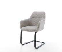 DELIFE Sledemodel Pejo-Flex koord zilver grijs sledemodel vlak zwart p...