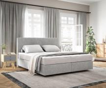 DELIFE Boxspringbed Dream-Well 180x200 cm Cord Zilvergrijs met Pocketv...