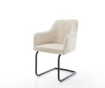 DELIFE Sledemodel Greg-Flex koord beige sledemodel rond zwart pocketve...