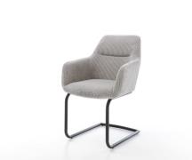 DELIFE Sledemodel Pejo-Flex koord zilver grijs sledemodel rond zwart p...