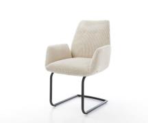 DELIFE Sledemodel Zoa-Flex koord beige sledemodel rond zwart pocketvee...