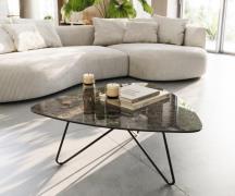 DELIFE Woonkamertafel Ekrem 88x85 cm keramiek Laminam®Emperador extra ...