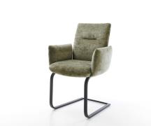 DELIFE Sledemodel Jova-Flex met armleuning chenille olijfgroen sledemo...