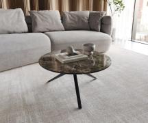DELIFE Salontafel Delron 70x70 cm Keramiek Laminam®Emperador Extra Luc...
