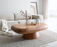 DELIFE Salontafel Maskat 120x90 cm natuur acacia