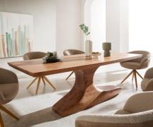 DELIFE Eettafel Jalta 220x95 cm acacia massief natuur