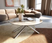 DELIFE Salontafel Edge rond 90x90 cm keramiek Minas Melange Sarity geb...