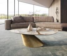 DELIFE Salontafel Edge Organisch 140x76 cm keramiek Minas Melange Coni...