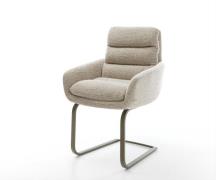 DELIFE Sledemodel Abelia-Flex met armleuning geweven stof beige sledem...