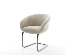 DELIFE Sledemodel Vinka-Flex met armleuning geweven stof beige sledemo...