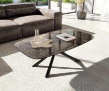 DELIFE Salontafel Edge Boot 120x70 cm keramiek Laminam® Emperador Extr...