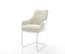 DELIFE Sledemodel Alja-Flex met armleuning teddy beige sledemodel vlak...